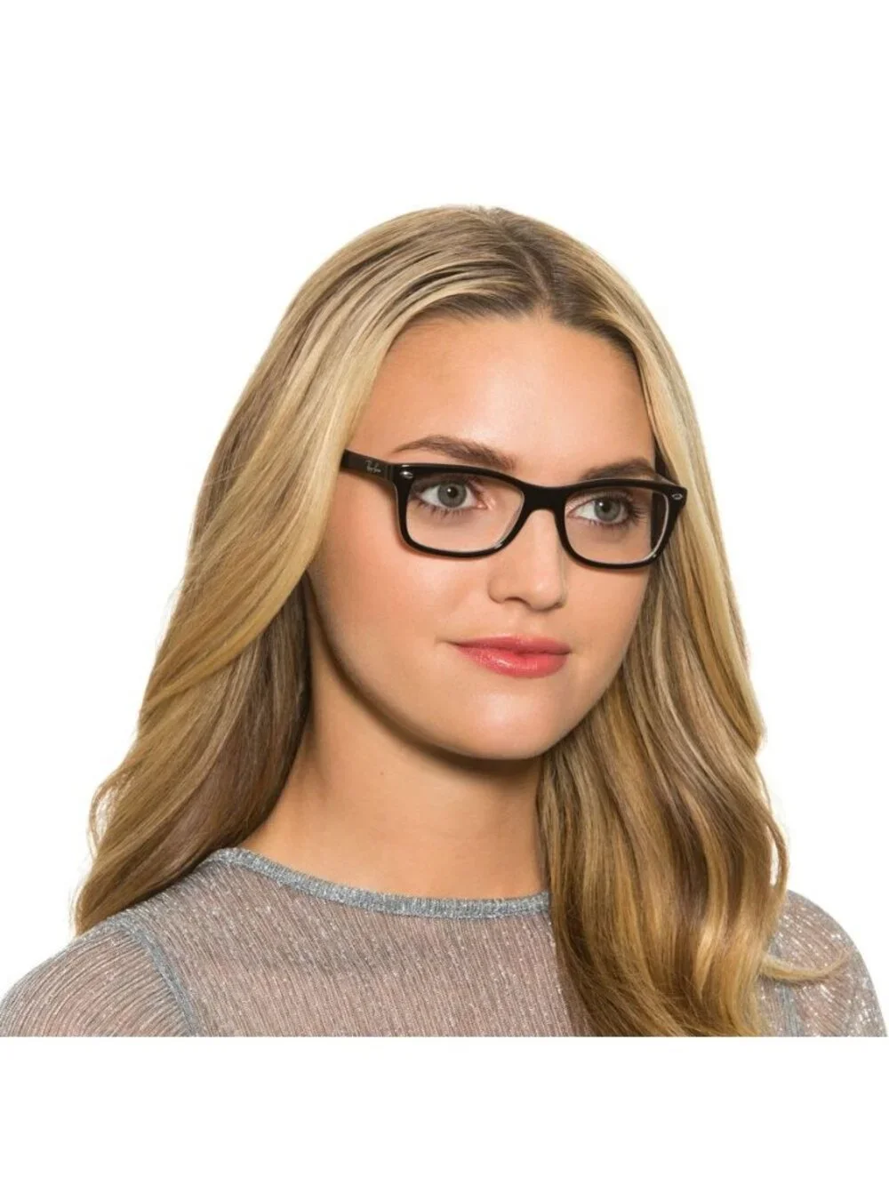 Ray Ban RX5228 5014 Square Eyeglasses 50mm – Black on White